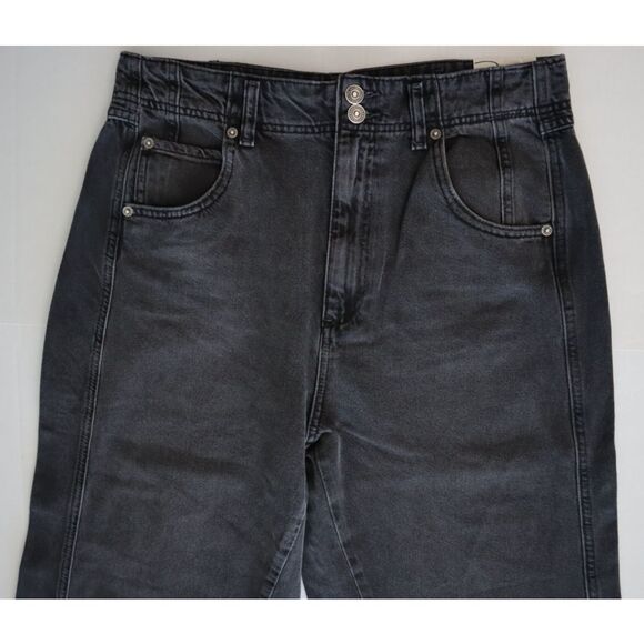 We The Free x FP OB2053239 Women's Sz 32 Black Aster Straight-Leg Jeans - Picture 7 of 14